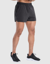 MIER Men's 3 Inch Running Shorts with Liner and Pockets Men's Shorts Grey / XS