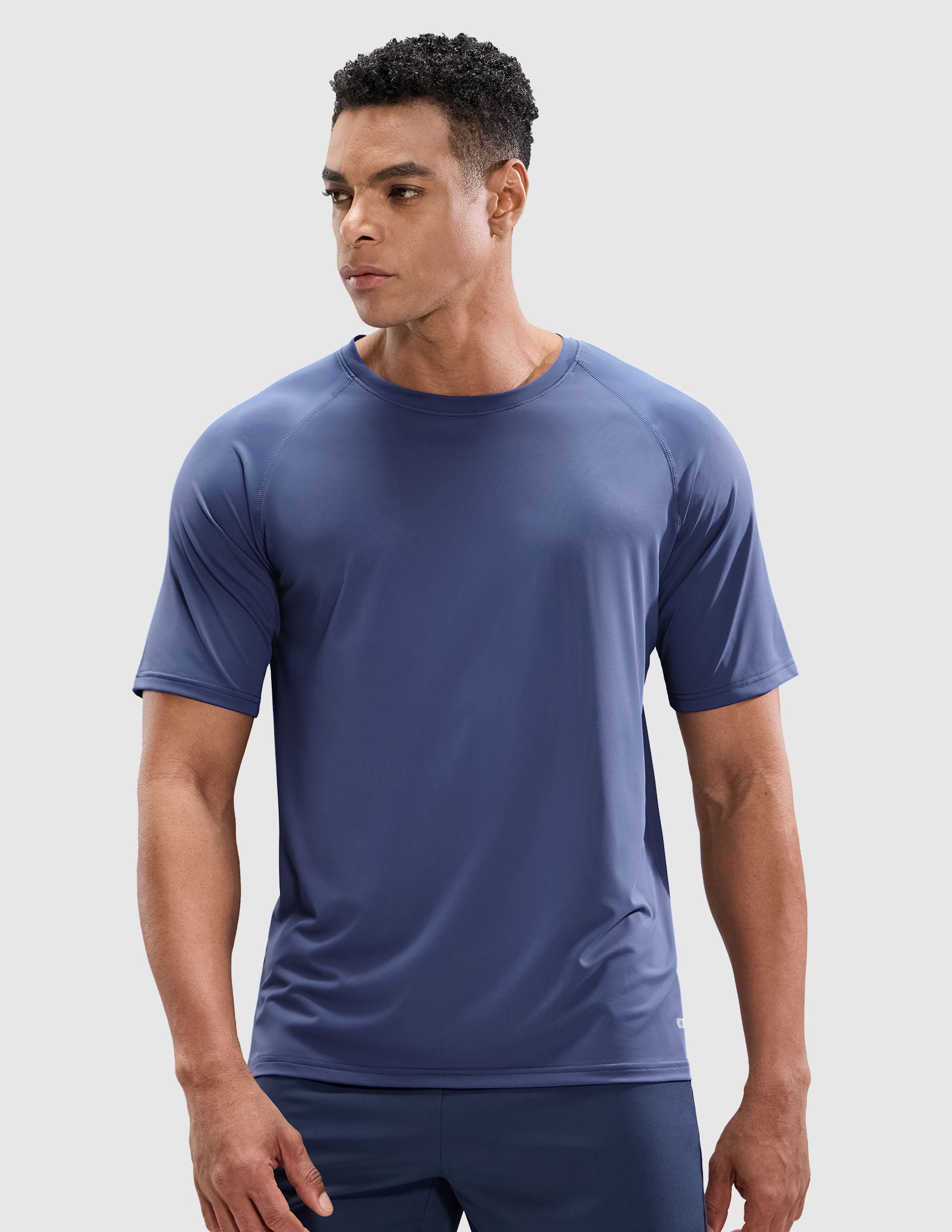MIER Men's Workout T Shirts Stretchy Quick Dry and Moisture Wicking Men's T-Shirts