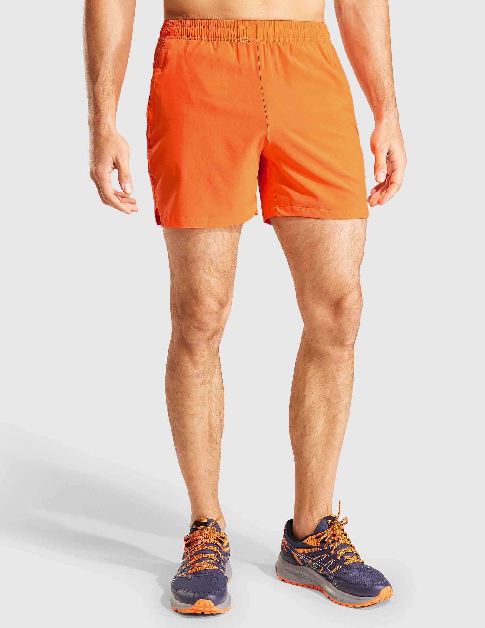 MIER Men‘s 5 Inch Running Shorts with Zipper Pockets Men's Shorts