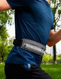MIER Running Belt Slim Waist Pack with Bib Clips Phone Holder Running Belt