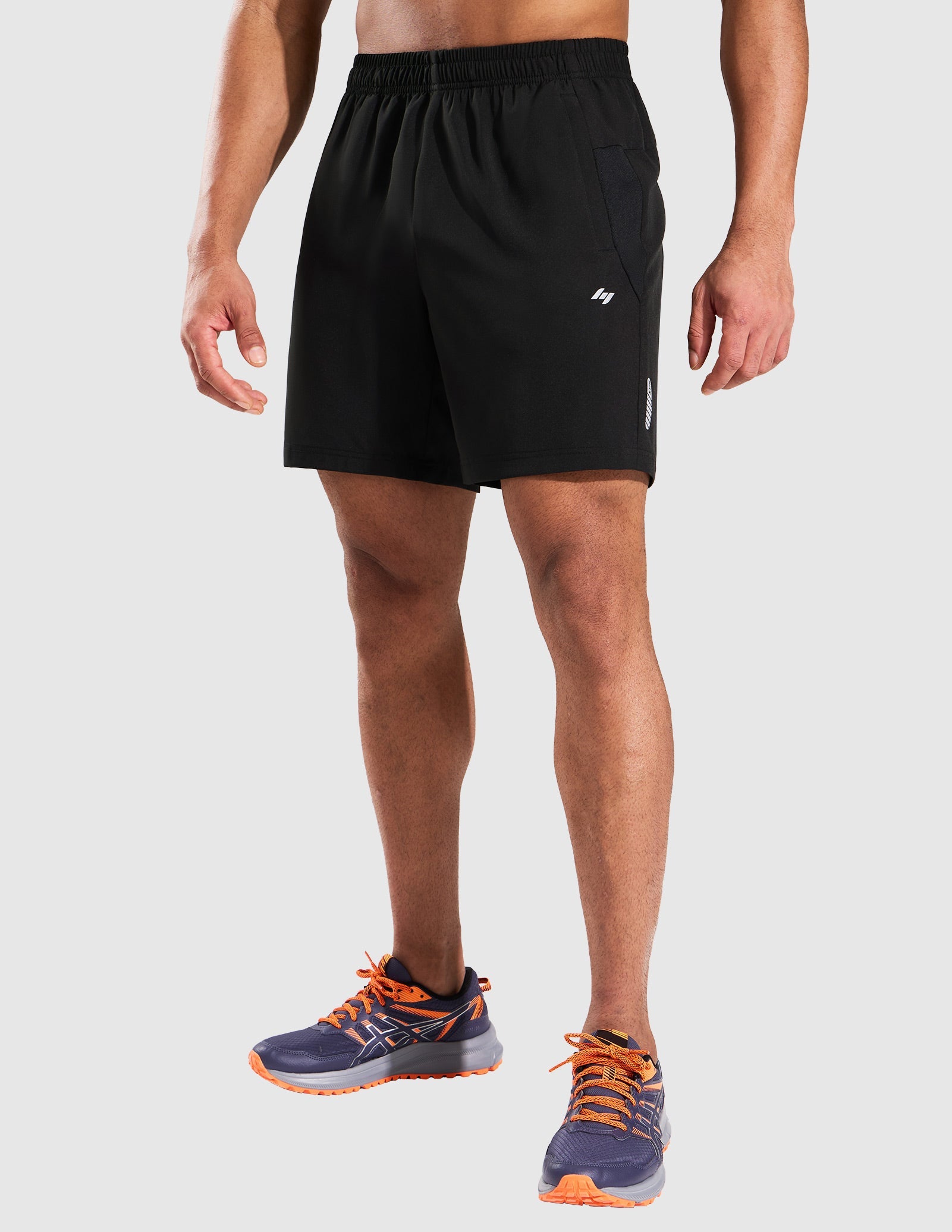 MIER Men’s 7” Athletic Shorts Quick Dry with 3 Zipper Pockets, No Liner Men's Shorts