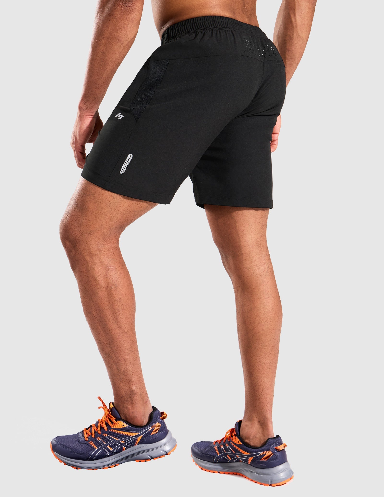 MIER Men’s 7” Athletic Shorts Quick Dry with 3 Zipper Pockets, No Liner Men's Shorts