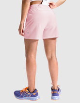 MIER Women’s Running Shorts Quick Dry Mid Waist Athletic Shorts 4" Inseam 3 Pockets Women Shorts