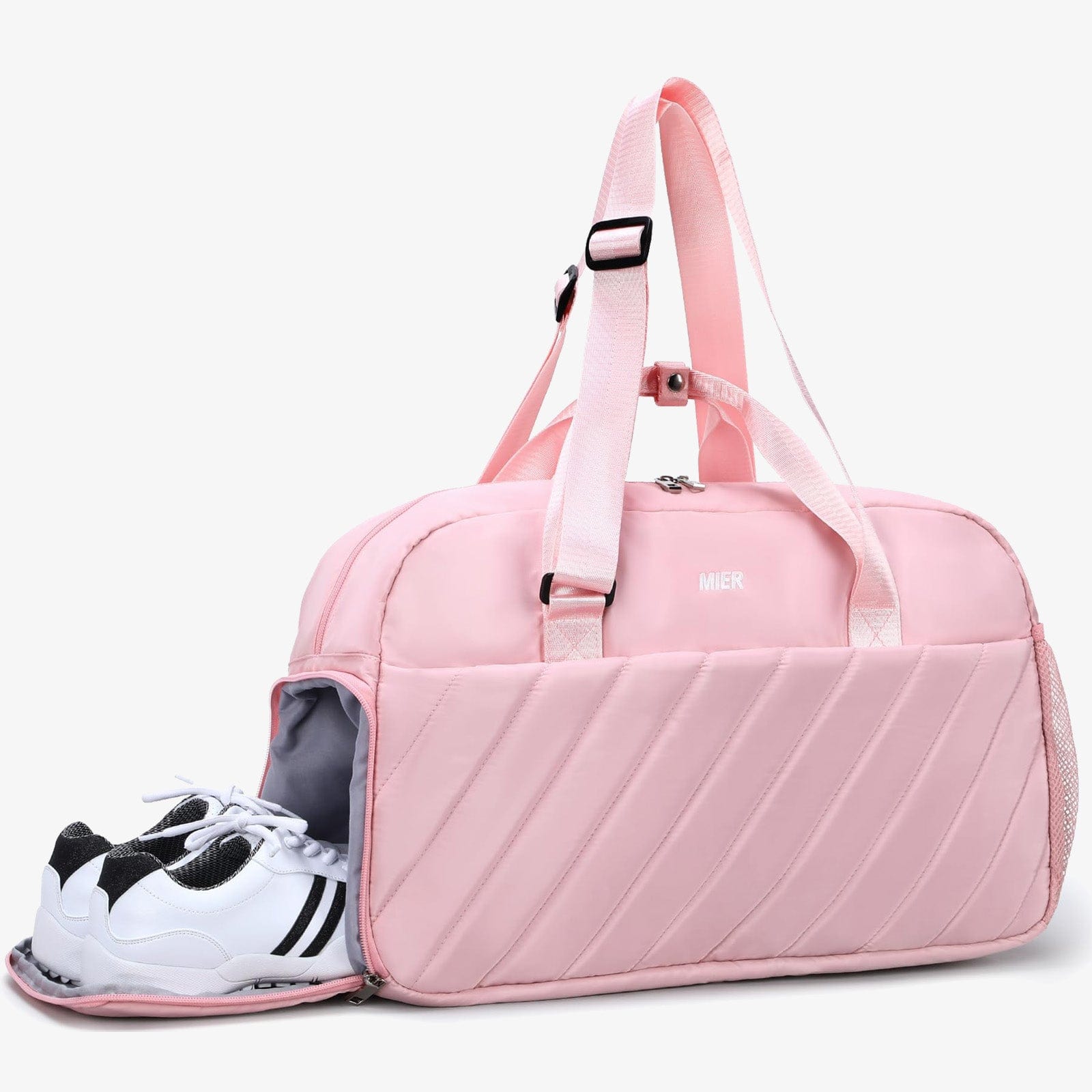 Sacs de sport de voyage pour femmes filles matelassés Sports Gym Duffel -  Pink