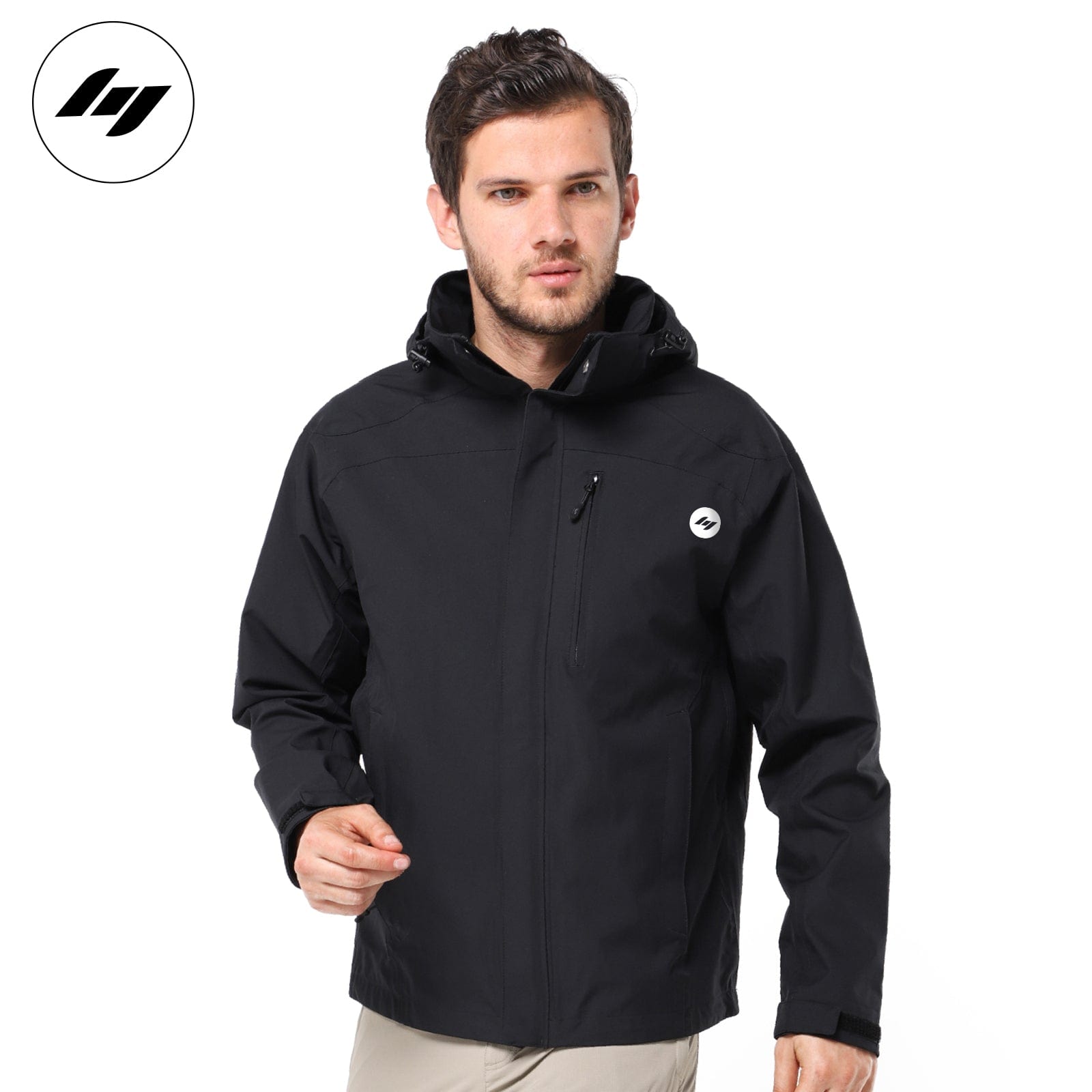 LEEy-world Mens Winter Coats With Hood Men's Full-Zip Softshell Winter  Jacket, Waterproof Lined Jacket, Outdoor Sport Windproof Jackets Khaki,XXL