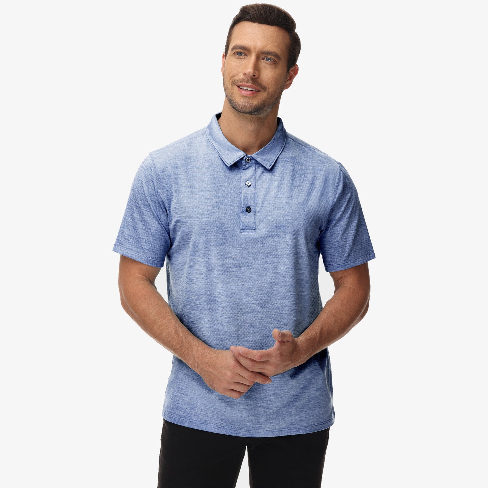 Men's Golf Dry Fit Polo Shirts Athletic Collared Shirt