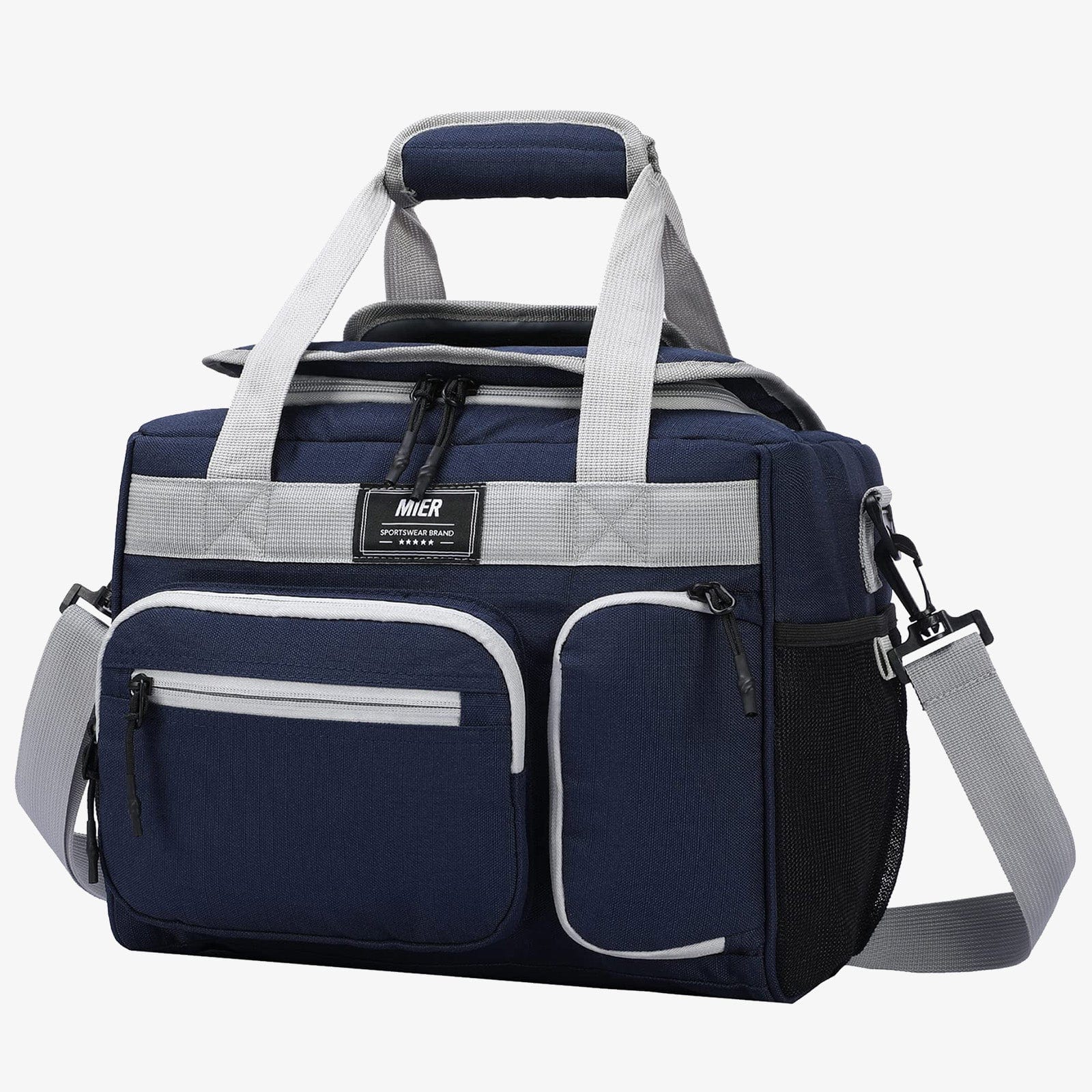 MIER Large Lunch Box for Men Insulated Lunch Bags, Dark Blue