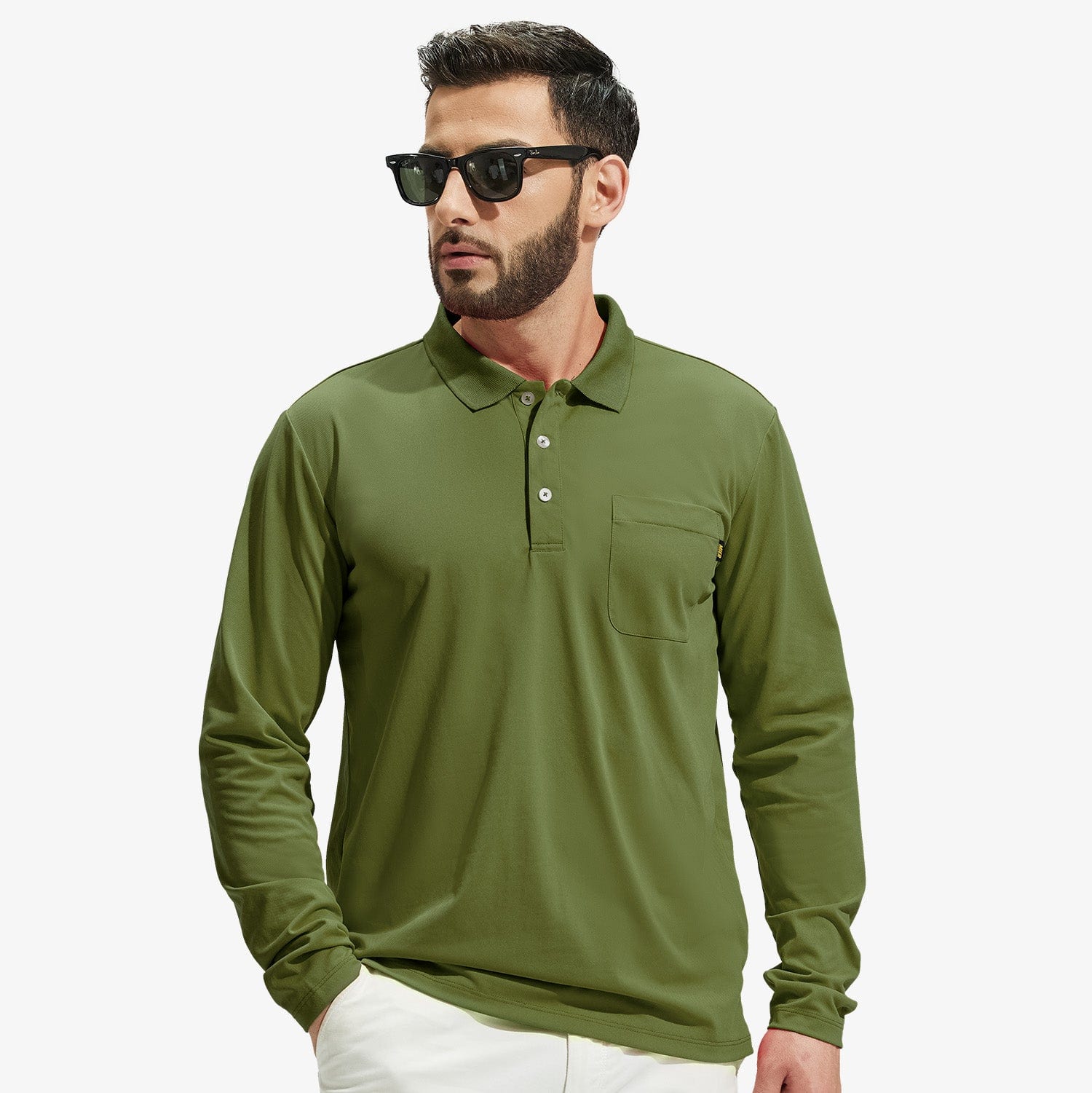 Polo long sleeve casual shirts Clearance