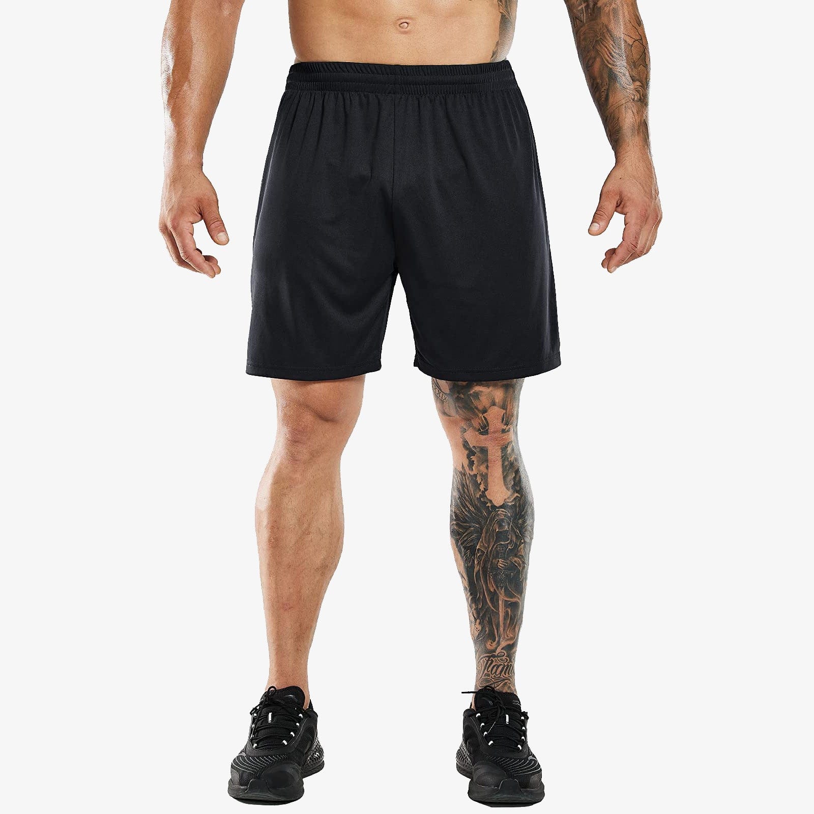 MIER Men Quick-Dry Athletic Running Shorts without Pockets Men's Shorts