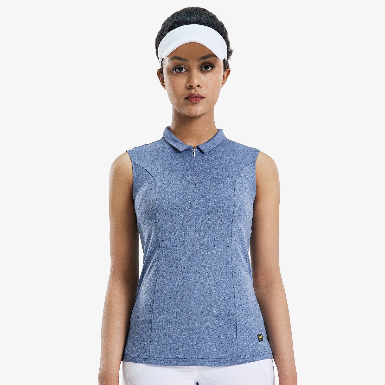 MIER Women Golf Polo Shirts Sleeveless V Neck Tennis Shirt