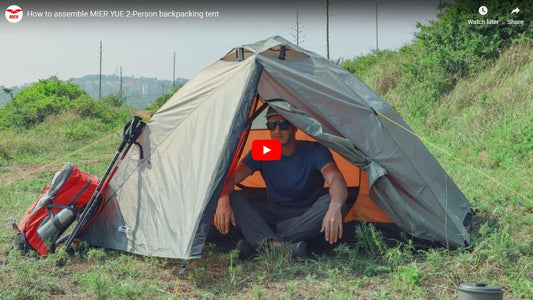How to Assemble MIER YUE 2-Person Backpacking Tent