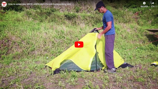How to Assemble MIER LANSHAN 1-2 Person Backpacking Tent