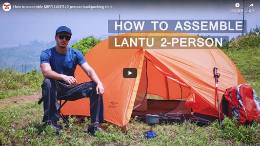 How to Assemble MIER LANTU 2-Person Backpacking Tent