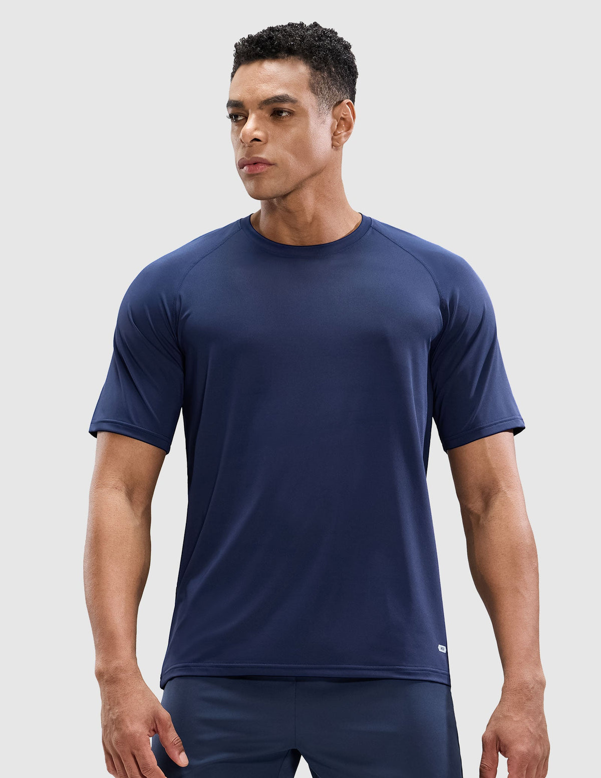 MIER Men's Workout T Shirts Stretchy Quick Dry and Moisture Wicking Men's T-Shirts Navy / S