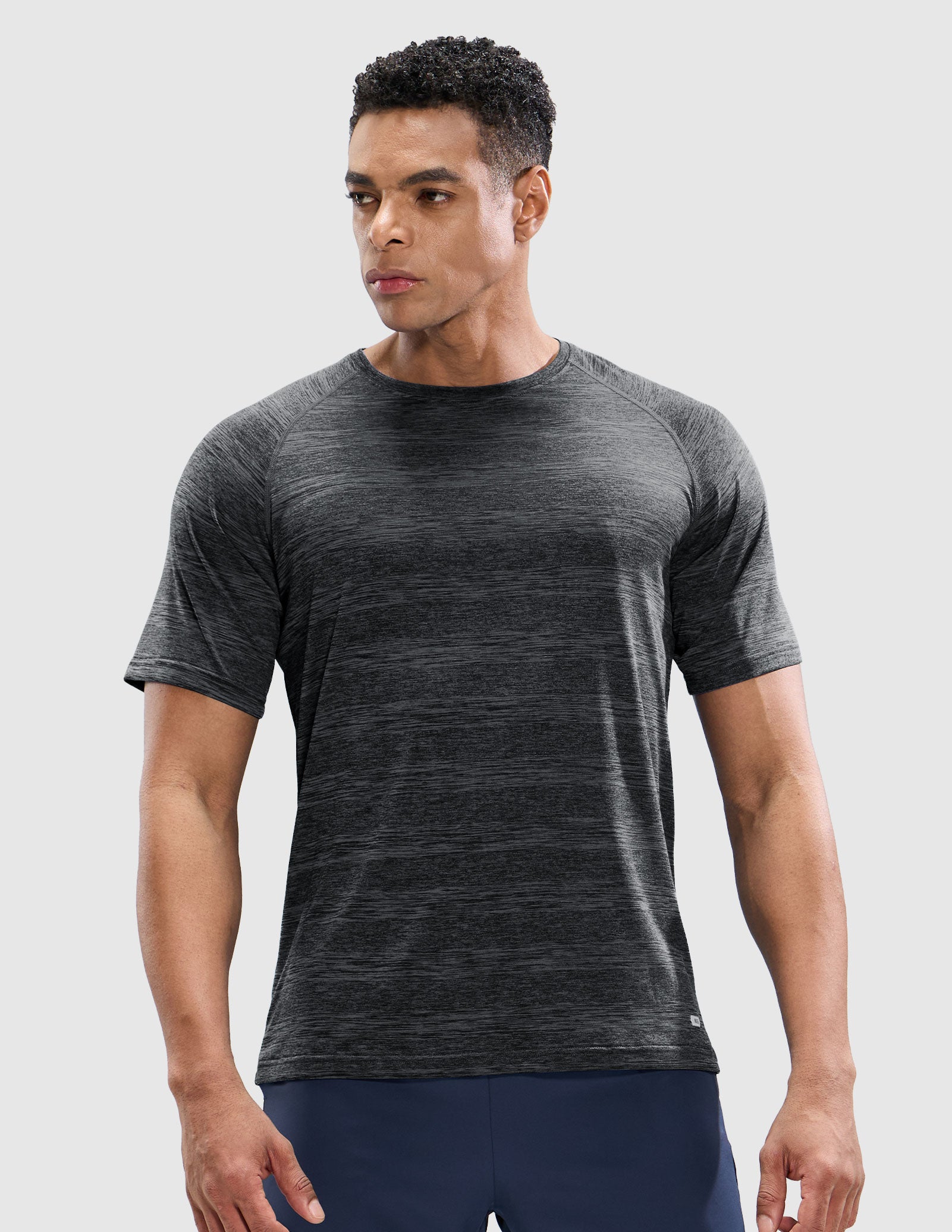 MIER Men s Dry Fit Workout T Shirts Athletic Running Tee