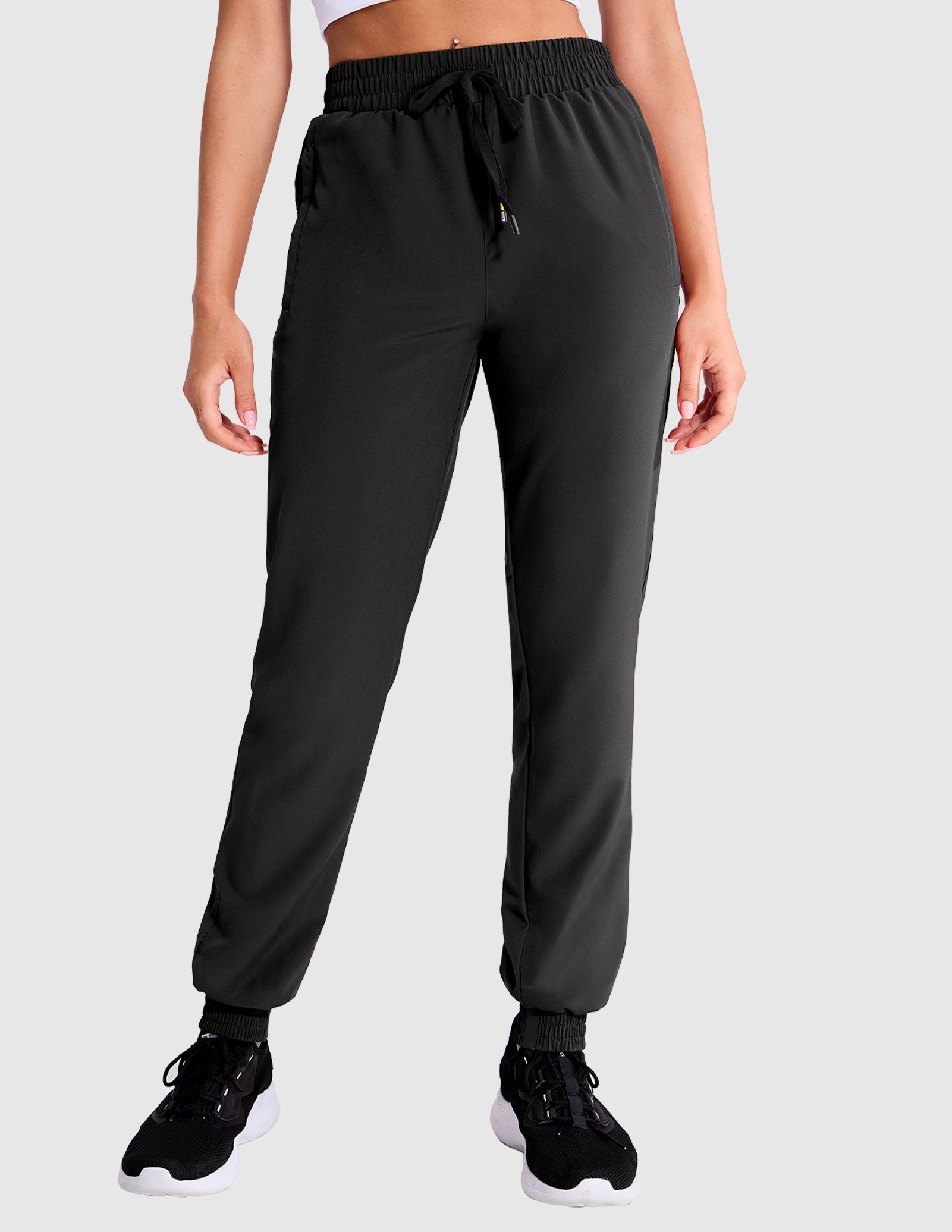 MIER Mens Joggers Pants With Zipper Pockets Quick Ghana