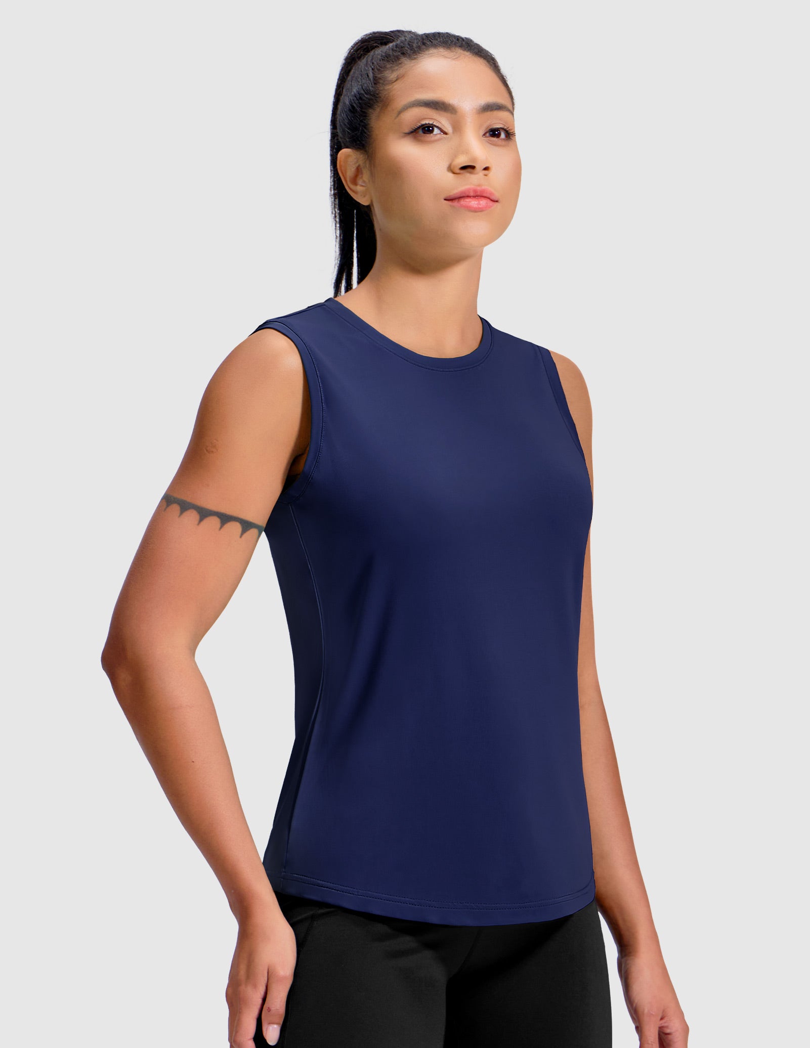 MIER Women’s Sleeveless Athletic Top Dry Fit UPF 50+ Running Workout Tank Women Tank Top
