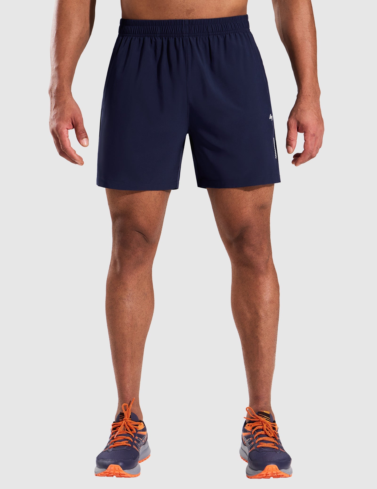 MIER Men’s 5” Running Shorts Quick Dry with Zipper Pockets, No Liner Men's Shorts
