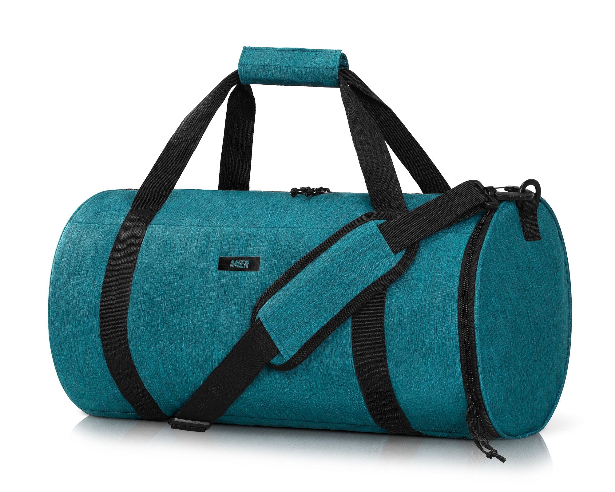 MIER Sports Duffle Bag with Shoe & Wet Pocket Gym Duffel Bag Teal / 24L