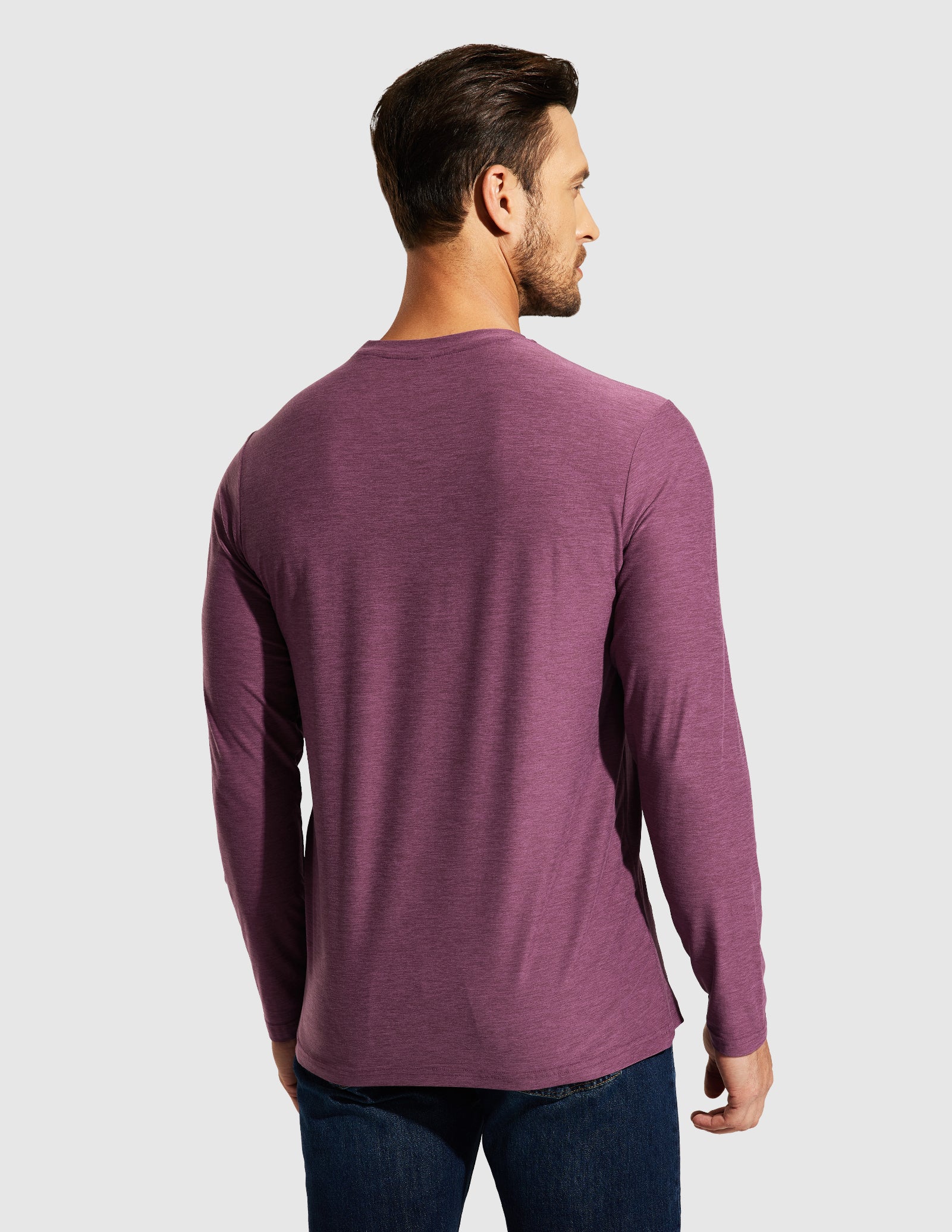 MIER Men’s Buttery Soft Long Sleeve Athletic Crew Neck Tee Men's Shirt