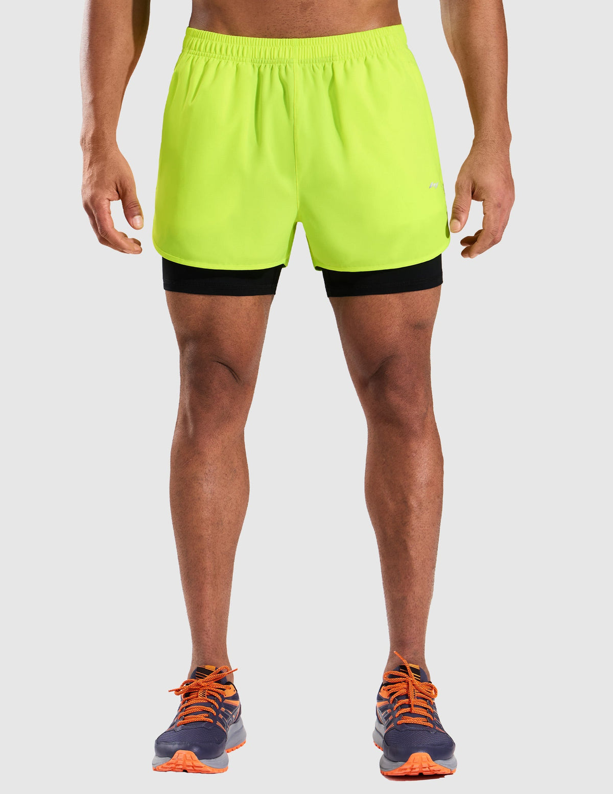 MIER Men’s 2-in-1 Running Shorts 5” Quick Dry with Compression Liner & 3 Pockets Men's Shorts