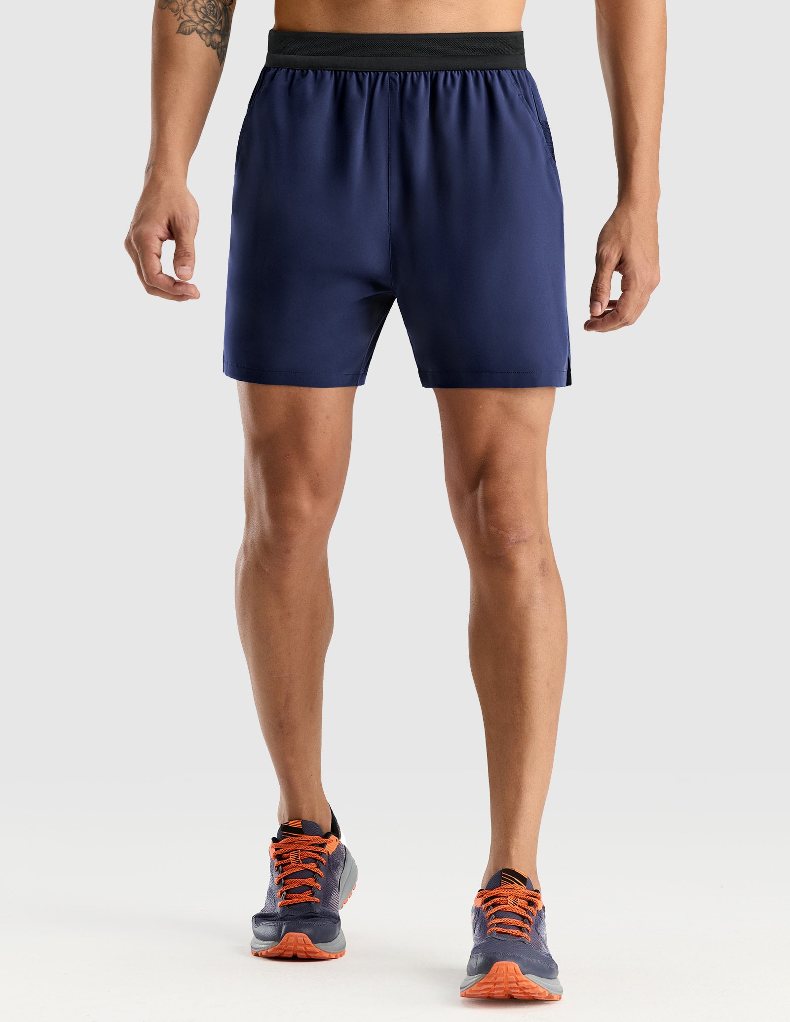 MIER Men’s 5” Quick Dry Performance Shorts with 3 Pockets Men's Shorts Navy / XS