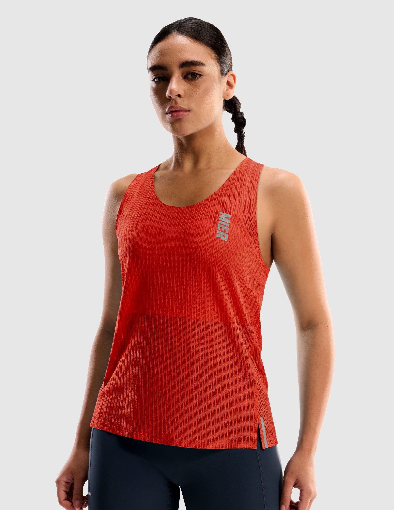 MIER Women's Running Singlet – Ultralight Race Tank Women's Tank Top Red / XS