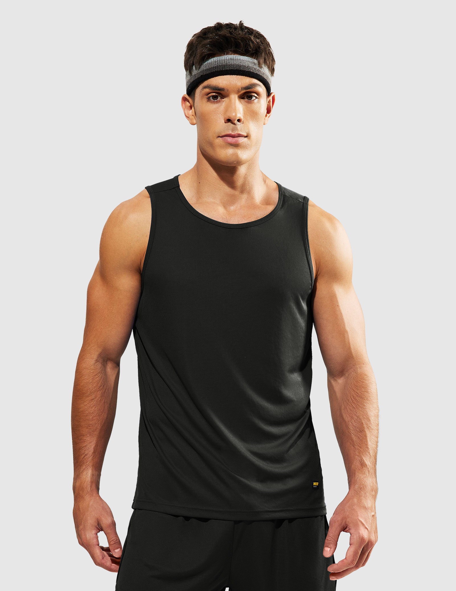 MIER Summer Running Tank Top Lightweight and Sweat Wicking Men's Tank Top