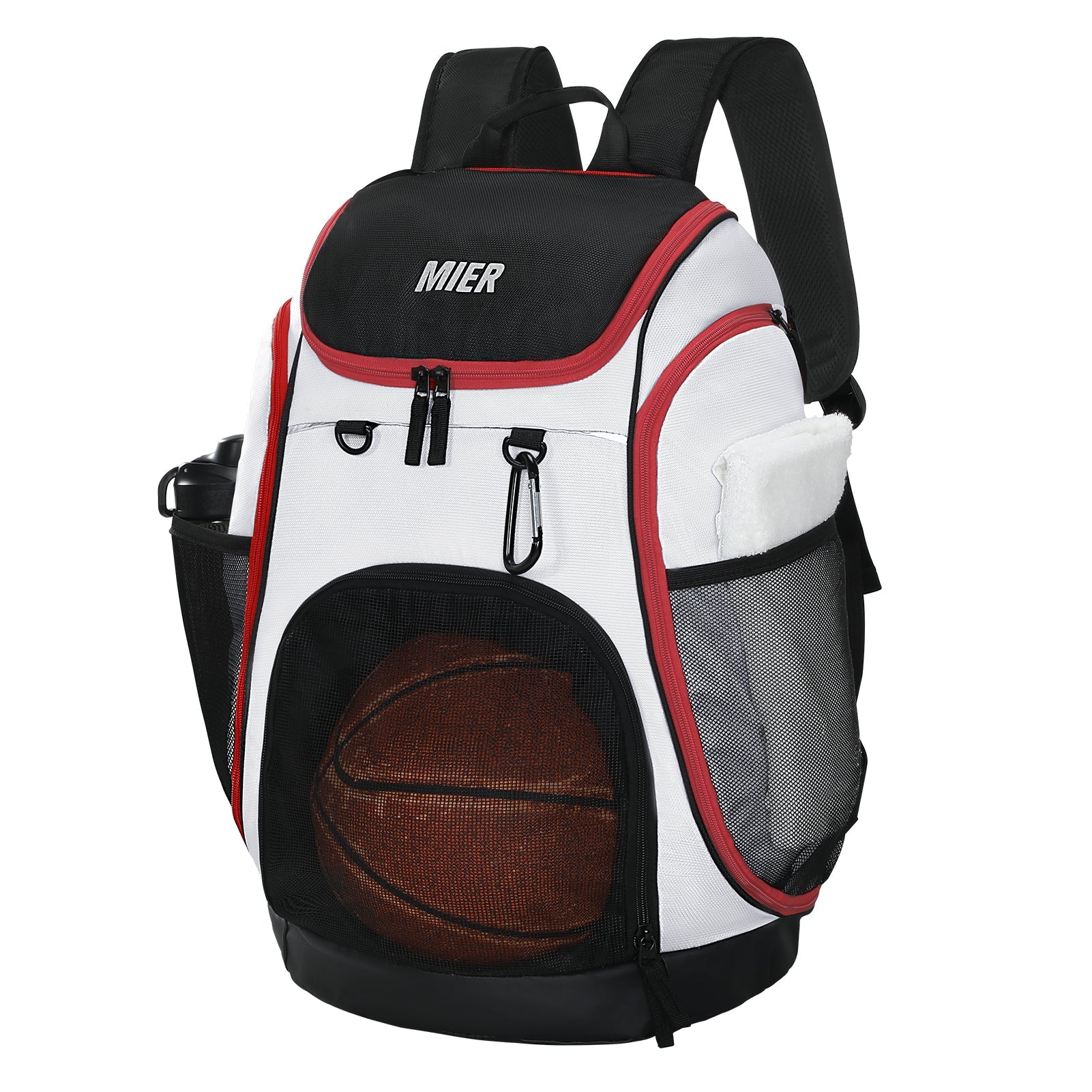 backpack good for laptop and sports MIER Basketball Backpack Large Sports Bag with Laptop Compartment