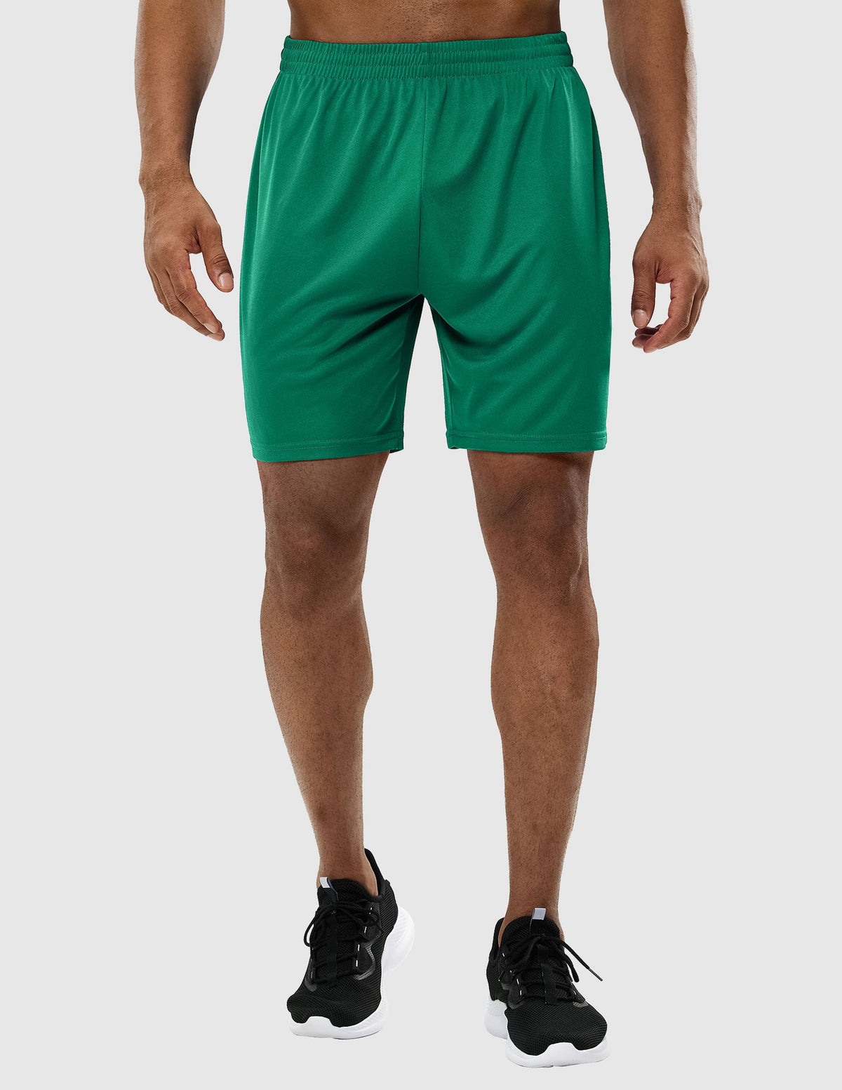 MIER Men Quick-Dry Athletic Running Shorts without Pockets Men's Shorts Green / XS