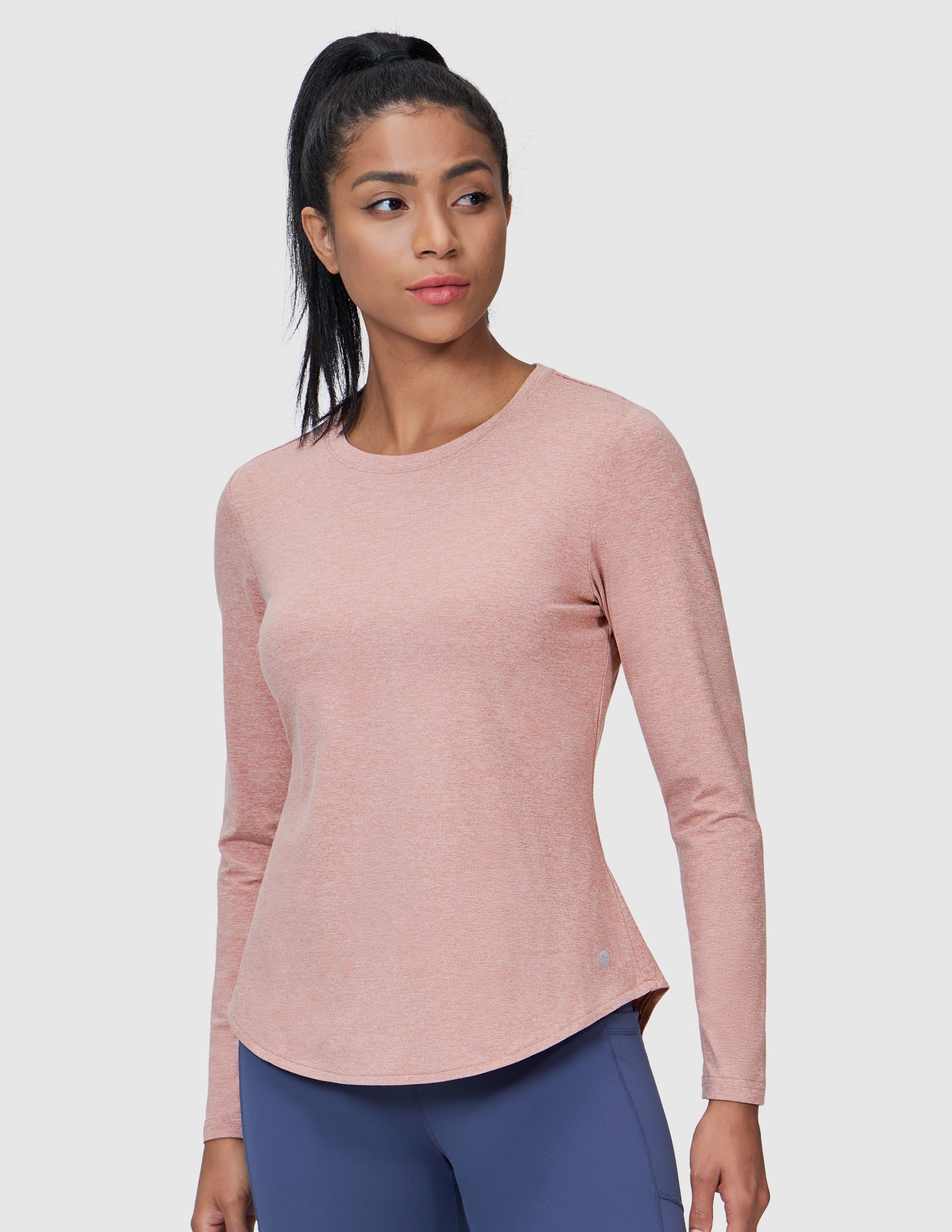 MIER Women’s Buttery Soft Long Sleeve Workout Dry Fit Tee Women Active Shirt