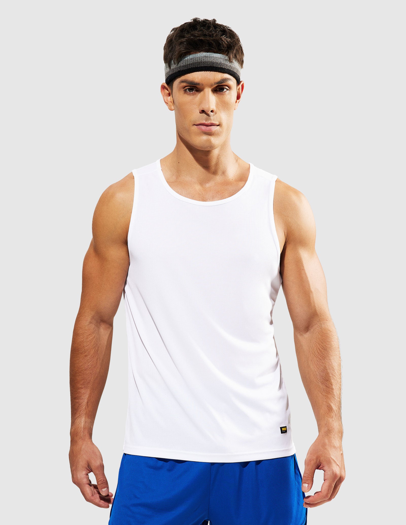 MIER Summer Running Tank Top Lightweight and Sweat Wicking Men's Tank Top
