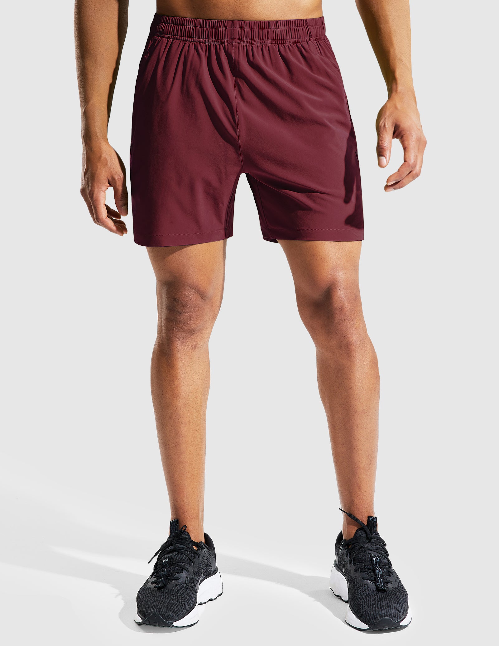 MIER Men‘s 5 Inch Running Shorts with Zipper Pockets Men's Shorts
