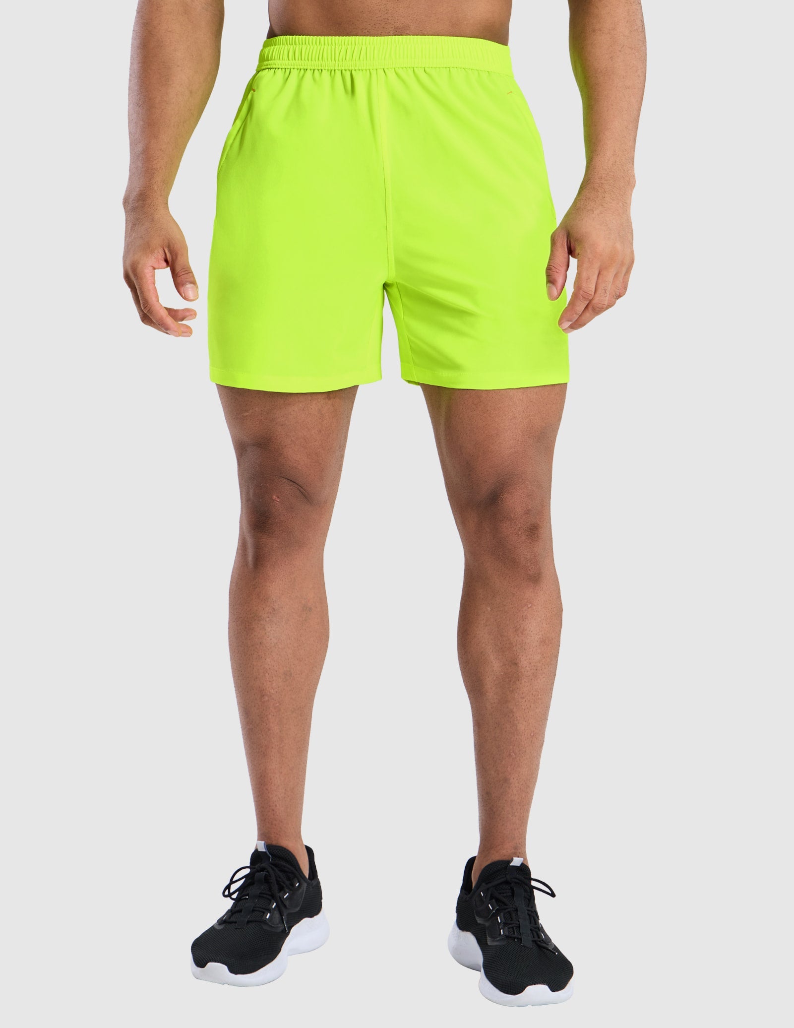 MIER Men's 5 Inch Dry Fit Running Shorts with Zipper Pockets Men's Shorts