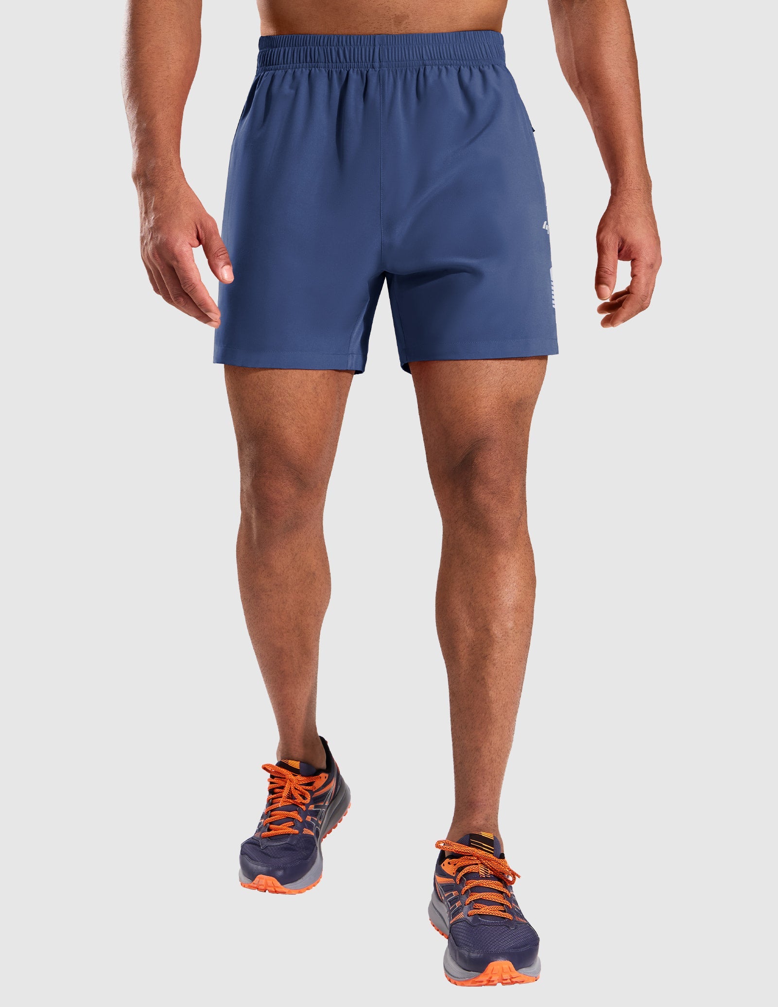 MIER Men’s 5” Running Shorts Quick Dry with Zipper Pockets, No Liner Men's Shorts