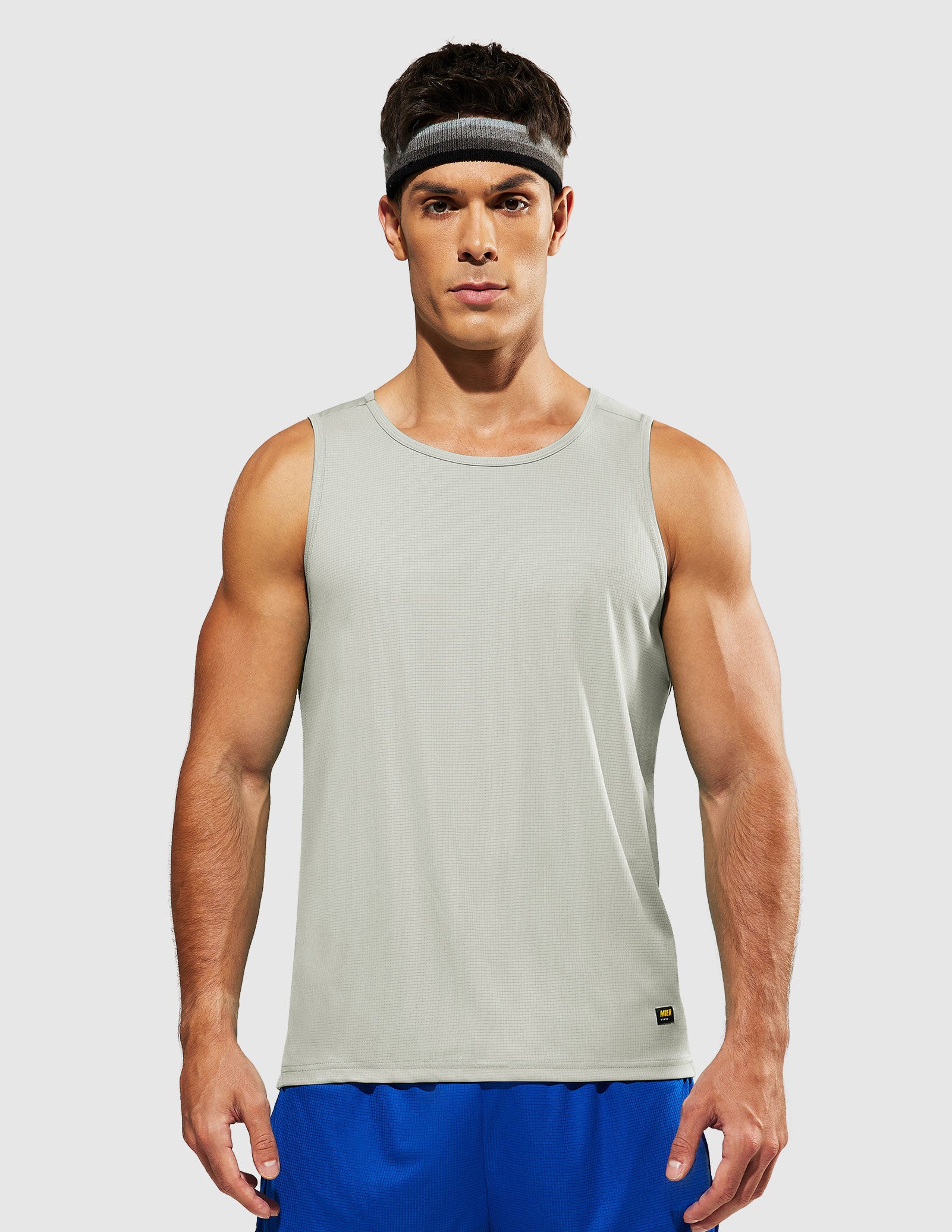 MIER Summer Running Tank Top Lightweight and Sweat Wicking Men's Tank Top