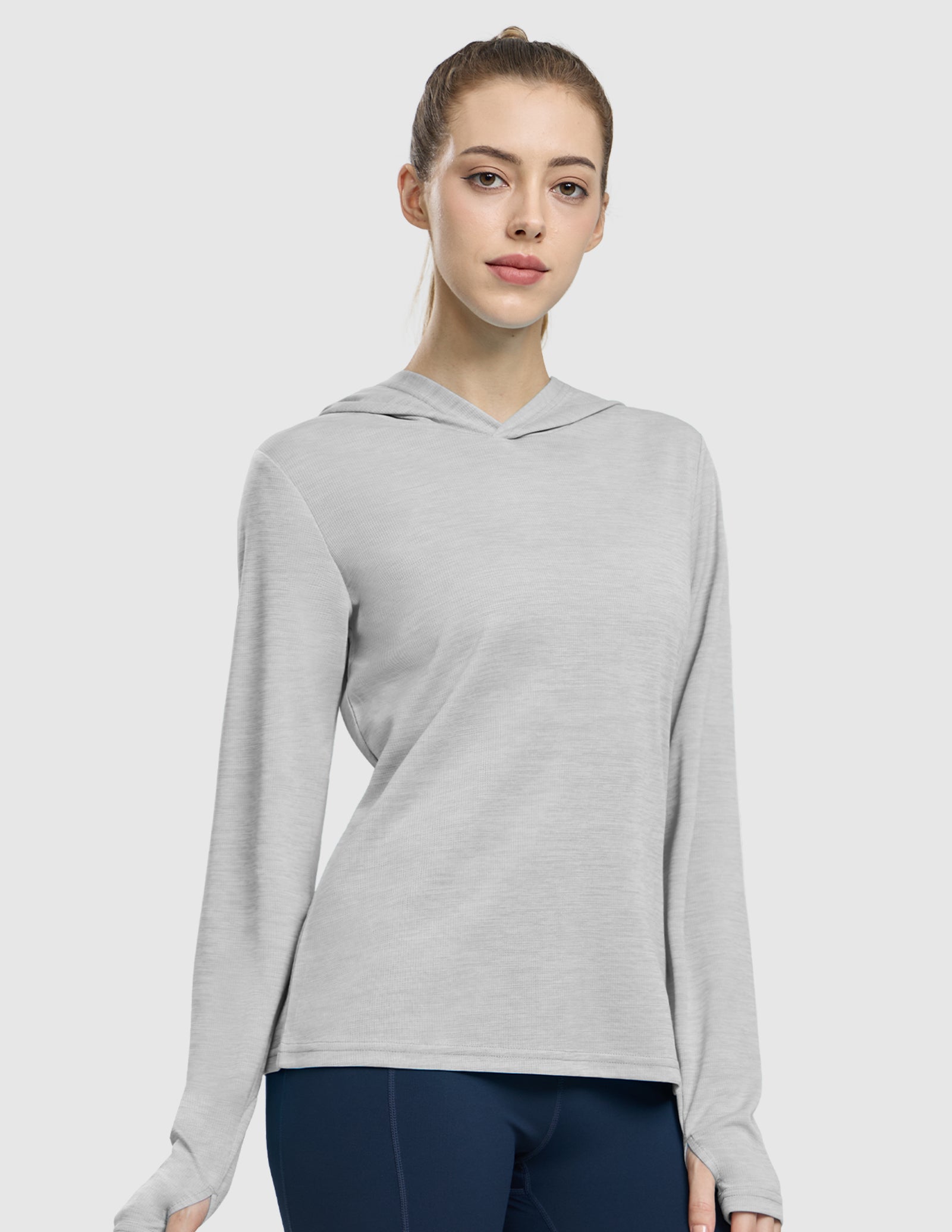 MIER Women's Long Sleeve Hooded Sun Shirt UPF 50+ Performance Hoodie Women Shirts