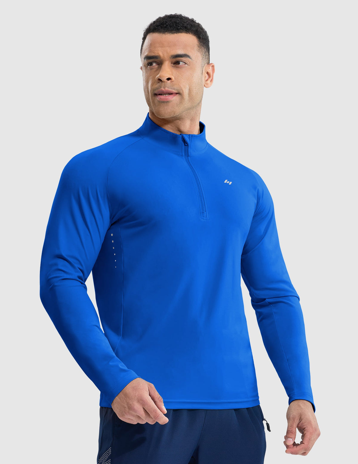 Mier Lightweight Quarter Zip Running Shirt, Breathable and Sun Protection, White / S Mier Lightweight Quarter Zip Running Shirt, Breathable and Sun Protection, White / S