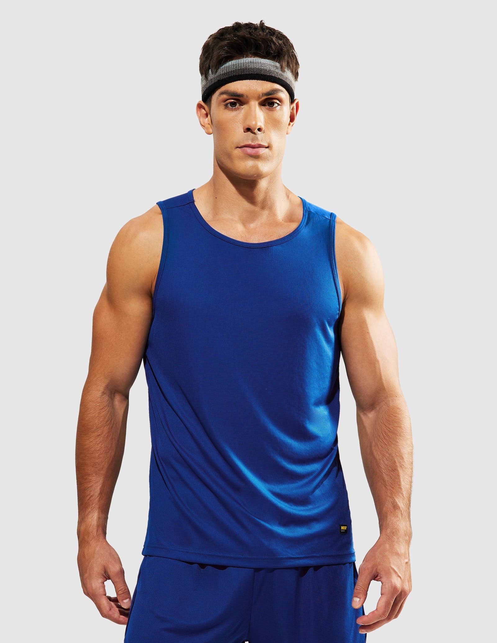MIER Summer Running Tank Top Lightweight and Sweat Wicking Men's Tank Top