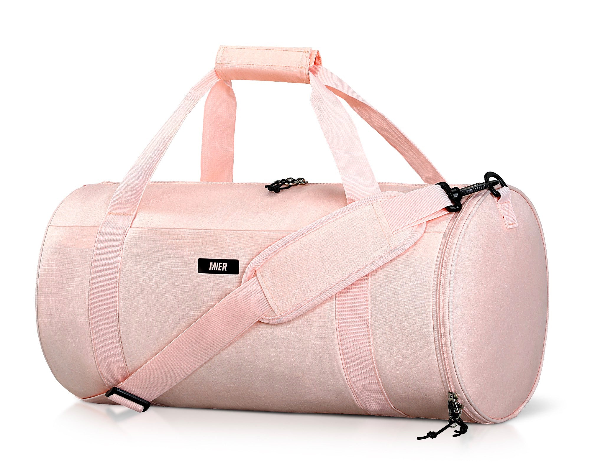 MIER Sports Duffle Bag with Shoe & Wet Pocket Gym Duffel Bag Pink / 24L