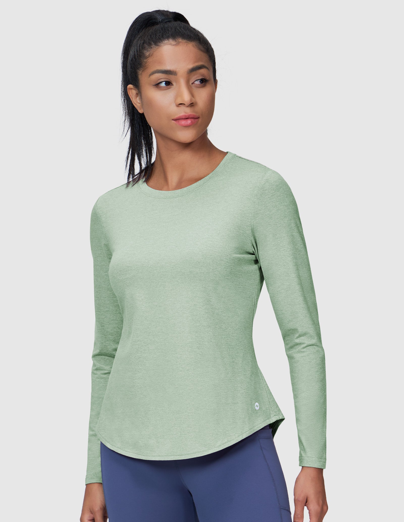 MIER Women’s Buttery Soft Long Sleeve Workout Dry Fit Tee Women Active Shirt