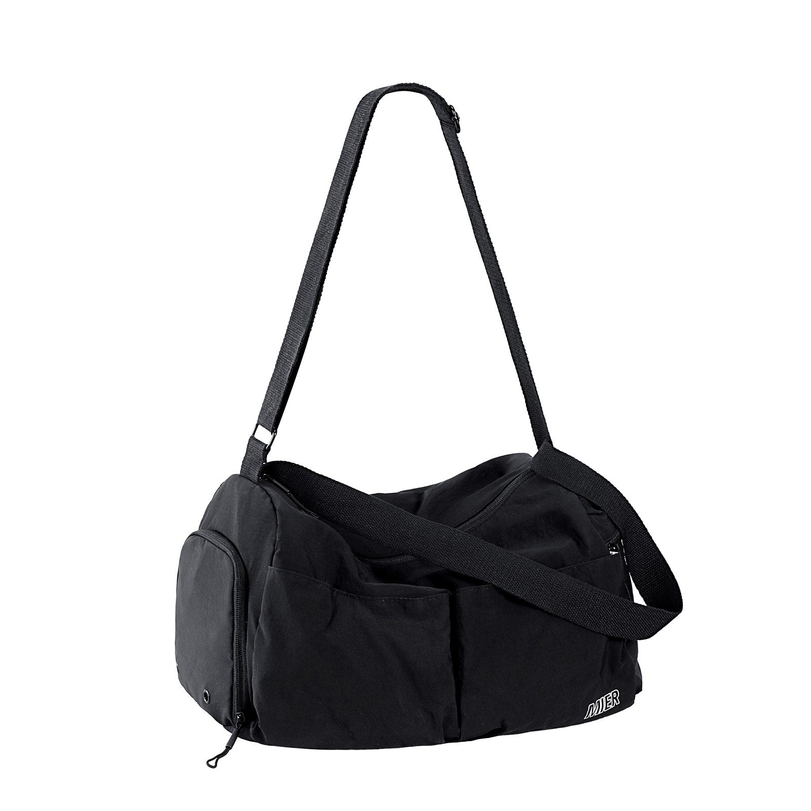 MIER Women's Gym Bag & Sports Duffel with Wet Pocket Gym Duffel Bag Black / Small