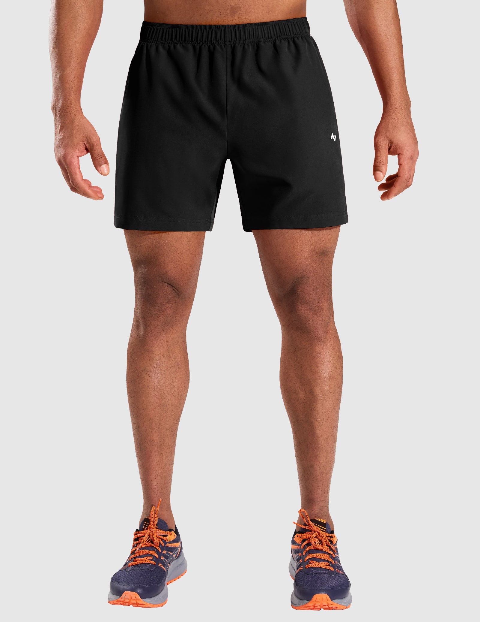MIER Men’s 5" Athletic Running Shorts Quick Dry Workout Gym Shorts 3 Pockets Men's Shorts Black / XS