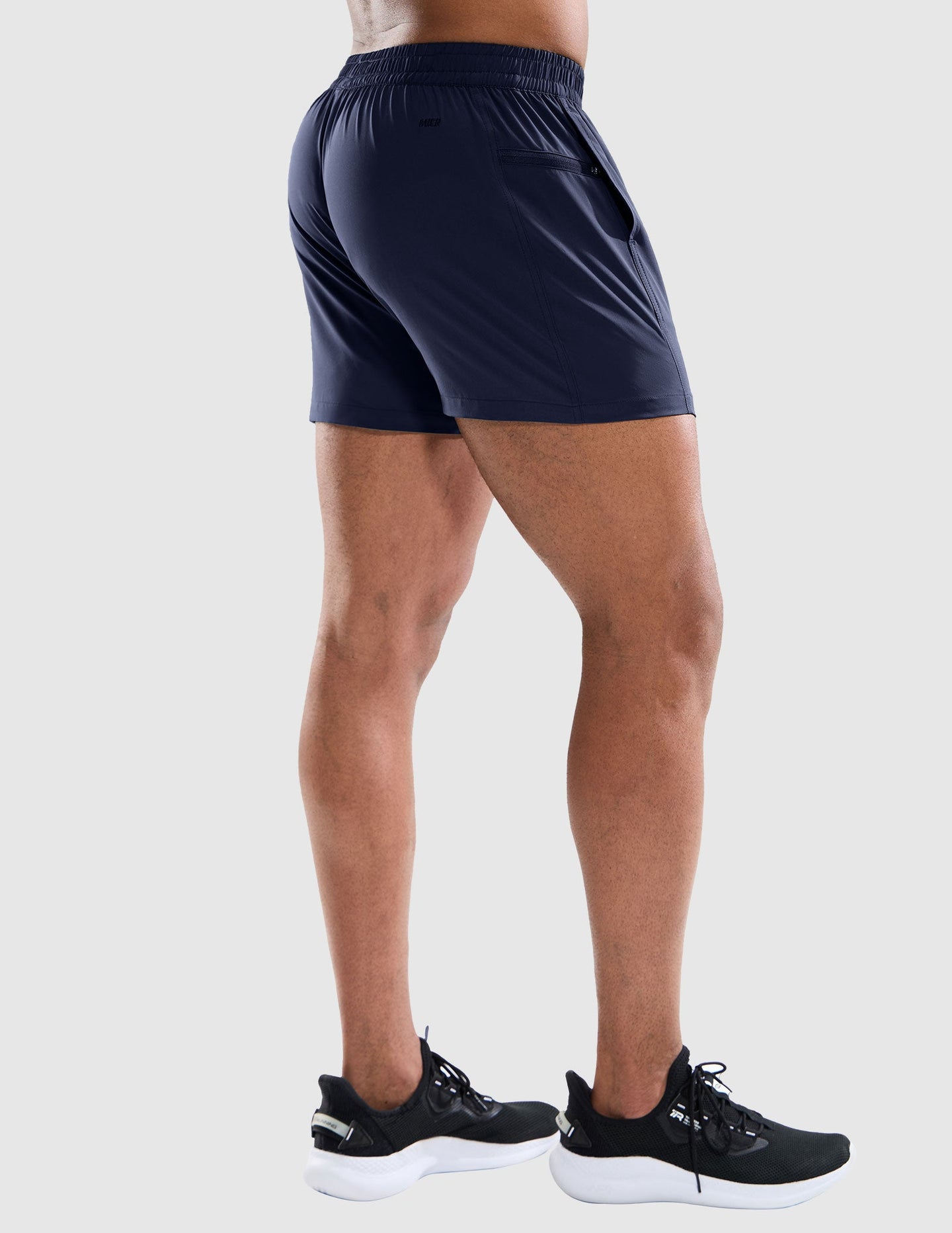 MIER Men's 3 Inch Athletic Running Shorts with Brief Liner Men's Shorts
