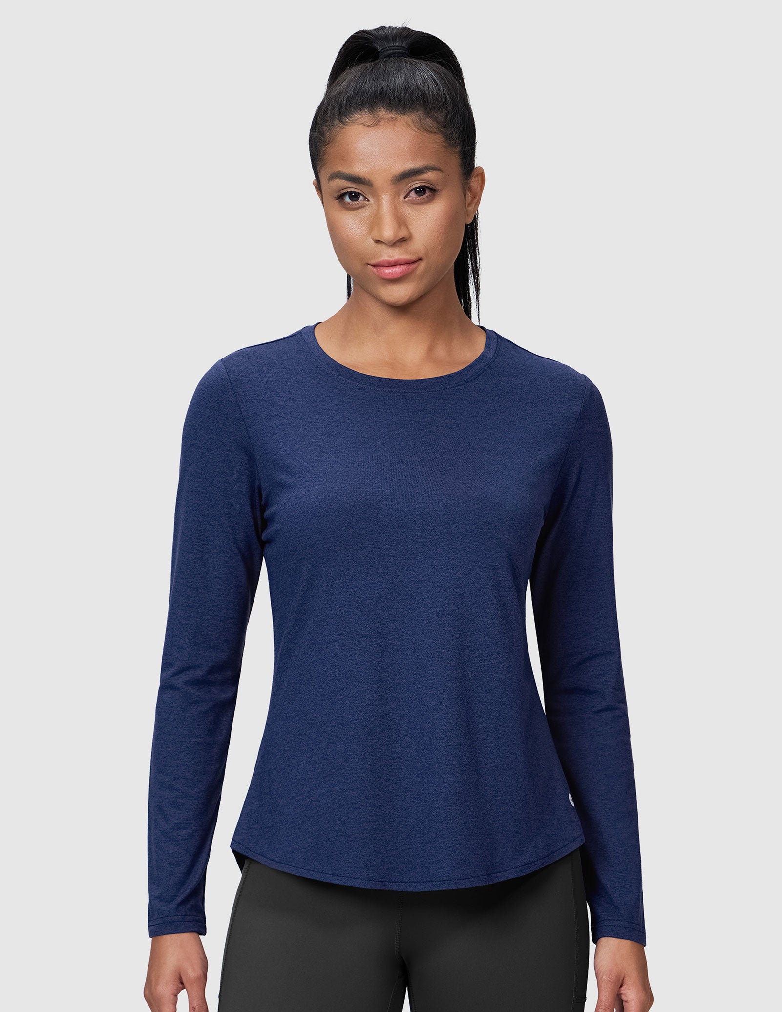 MIER Women’s Buttery Soft Long Sleeve Workout Dry Fit Tee Women Active Shirt