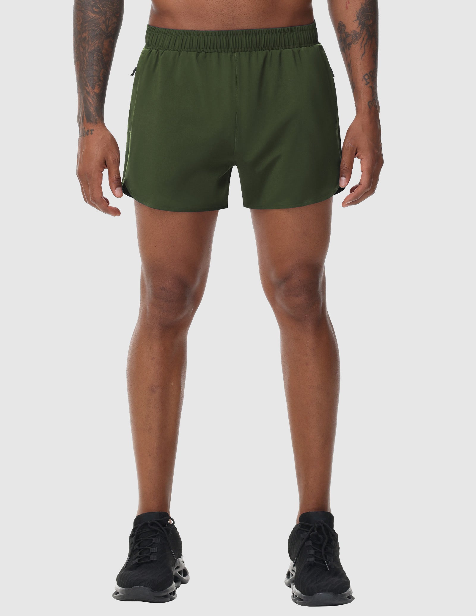 Men's PaceLite Logo Shorts W/Brief 3"
