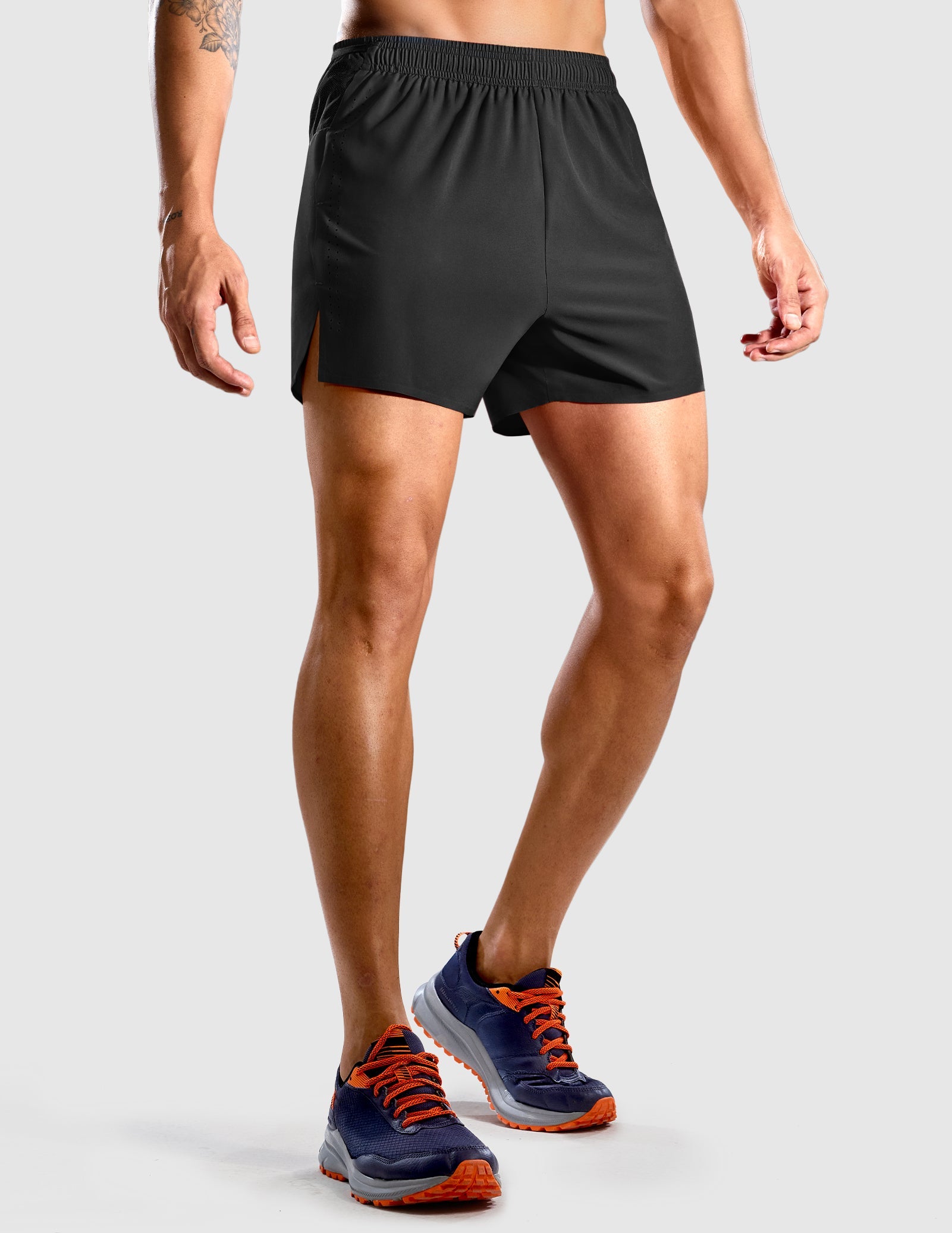 MIER Men's 3.5" Running Shorts Lightweight Marathon Training Shorts Men's Shorts