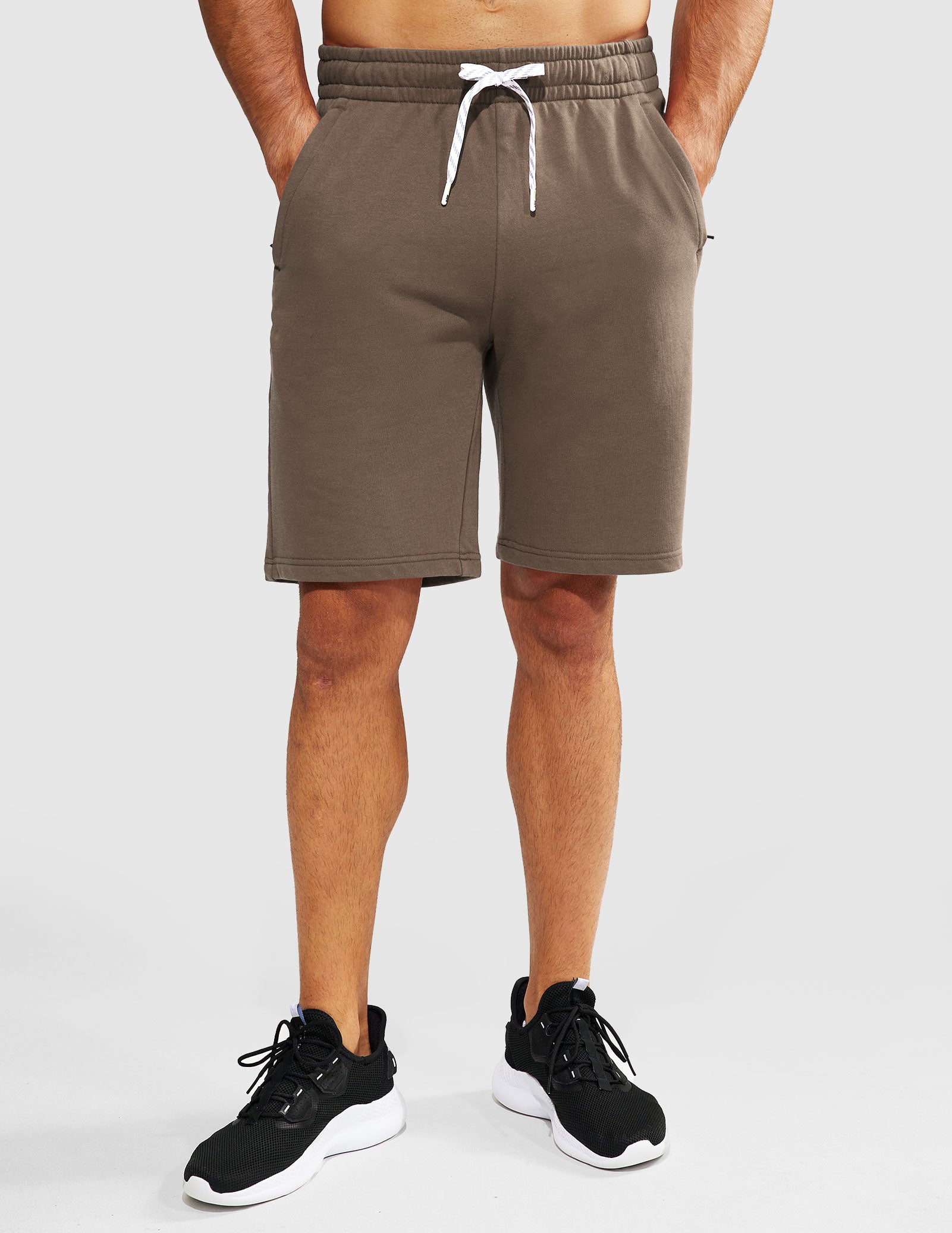 Men's 9-Inch Athletic Cotton Shorts with Pockets