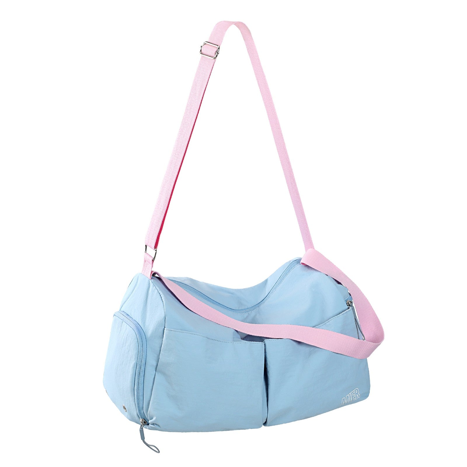 MIER Women's Gym Bag & Sports Duffel with Wet Pocket Gym Duffel Bag Blue / Small