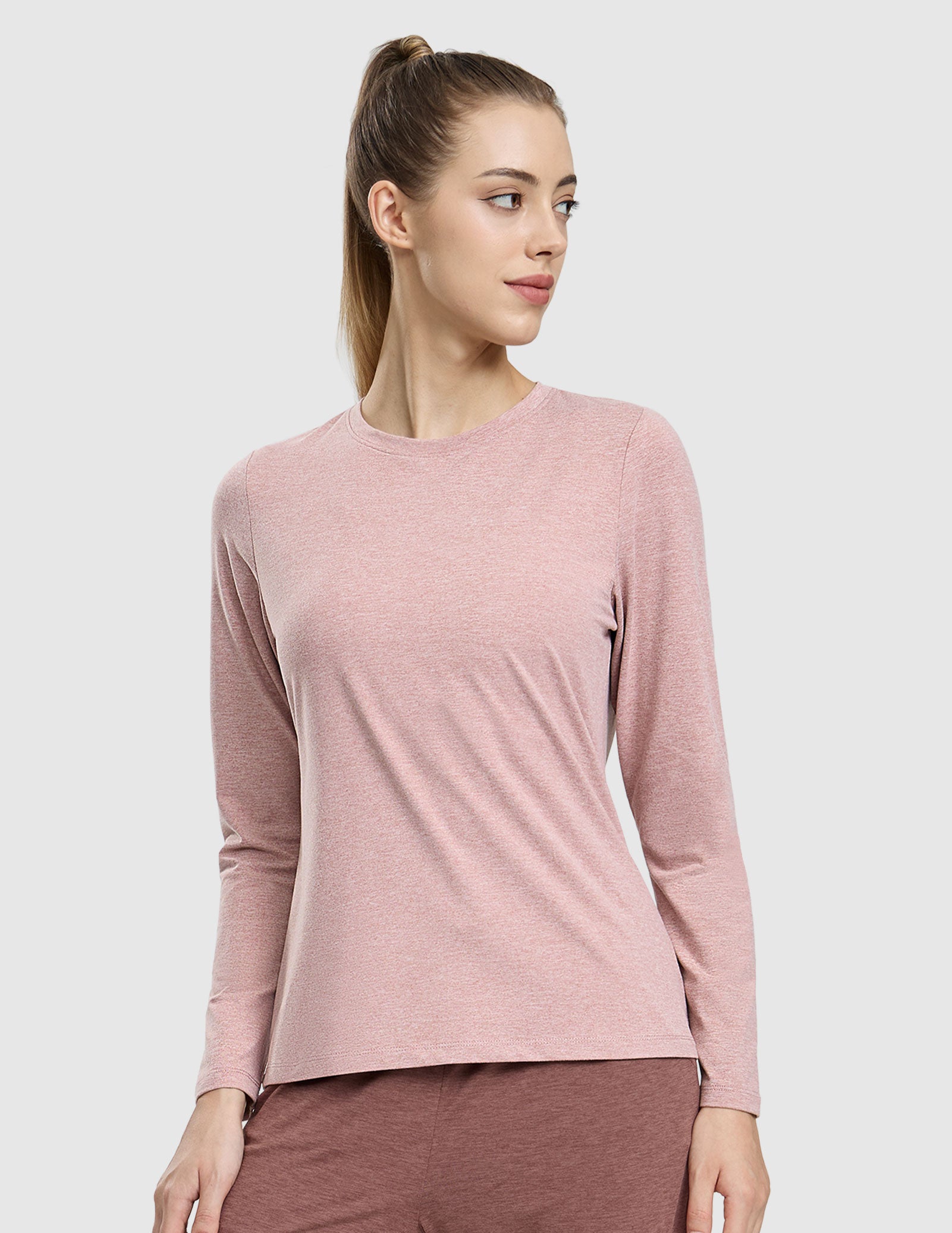 MIER Women’s Buttery Soft Long Sleeve Dry Fit Active T-Shirt Women Active Shirt